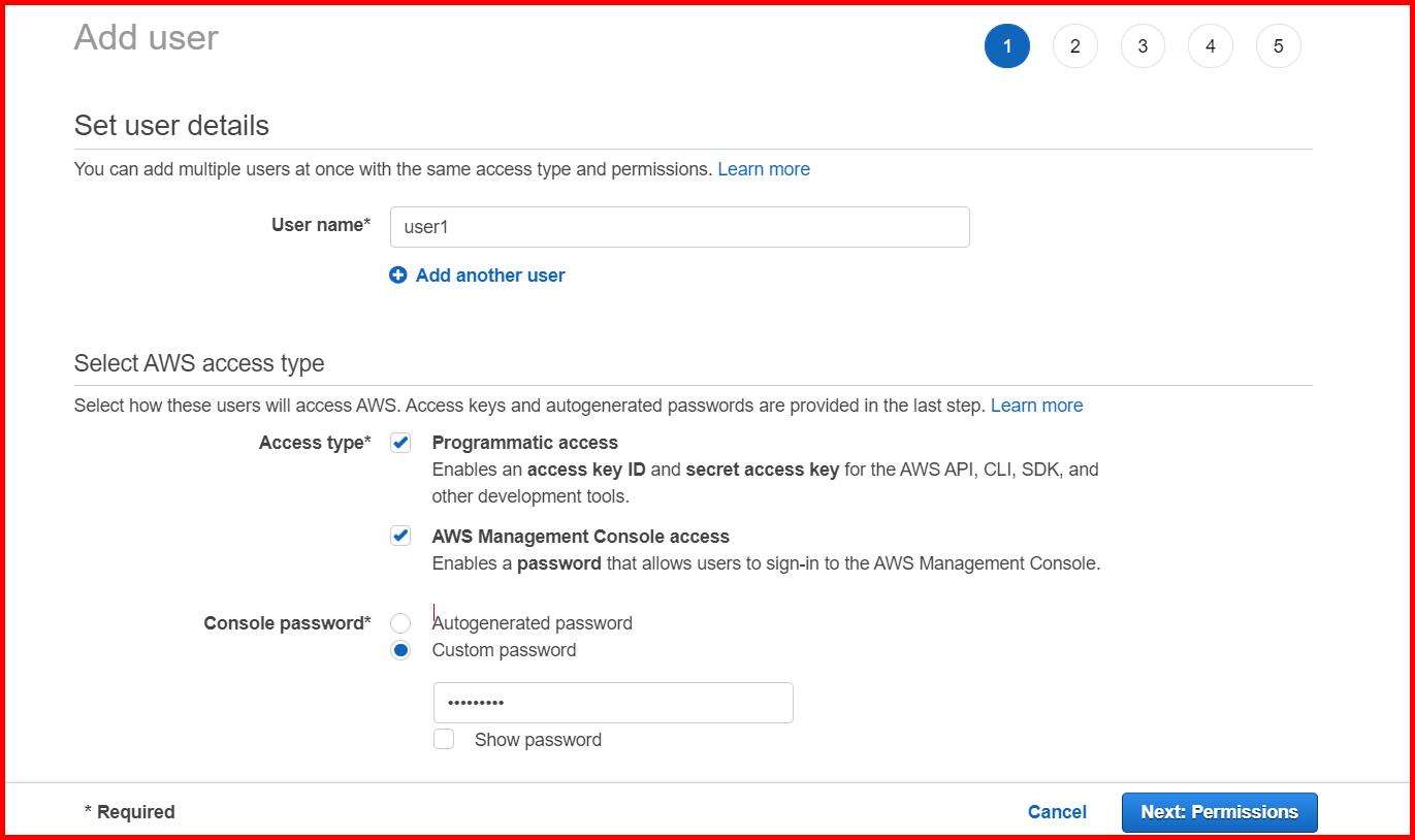 Picture showing the screen for adding the user